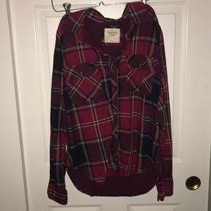 abercrombie colorful flannel!